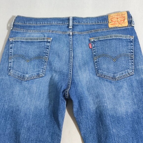 Levi's 514 jeans men's size W36/L30 medium washed denim blue colour straight leg - Picture 4 of 16